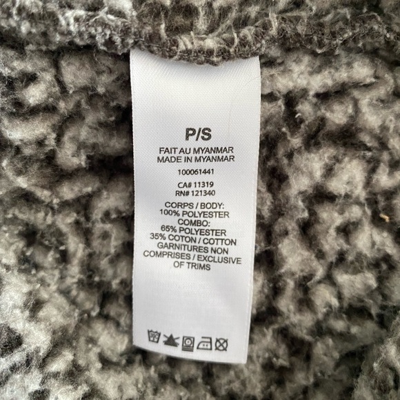 Garage Brown Sherpa Jacket Size Small - Picture 4 of 6